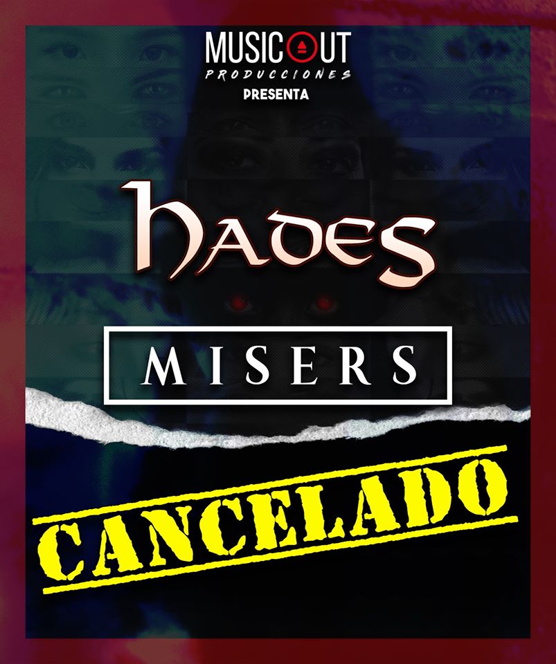 El concierto de Hades + Misers del 8 de agosto en Sevilla Cancelado