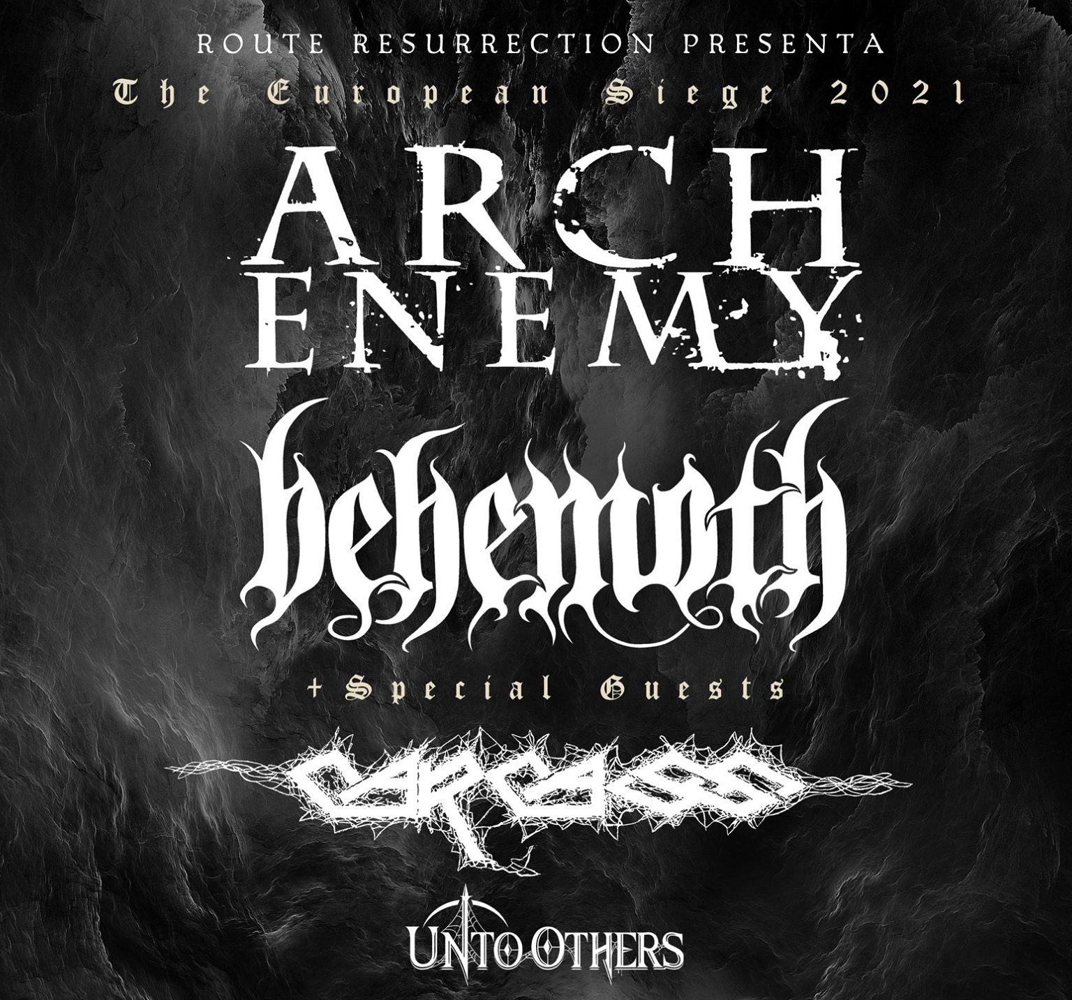Arch Enemy + Behemoth + Carcass + Unto Others de gira por España en octubre de 2021