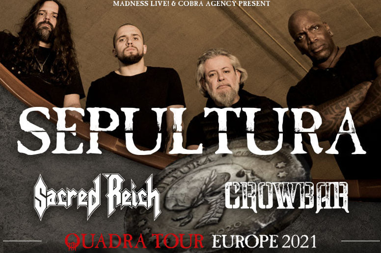 Sepultura + Sacred Reich + Crowbar de gira por España en 2021