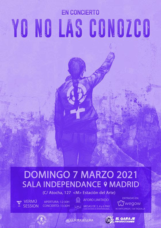 Yo No Las Conozco, este domingo en Madrid