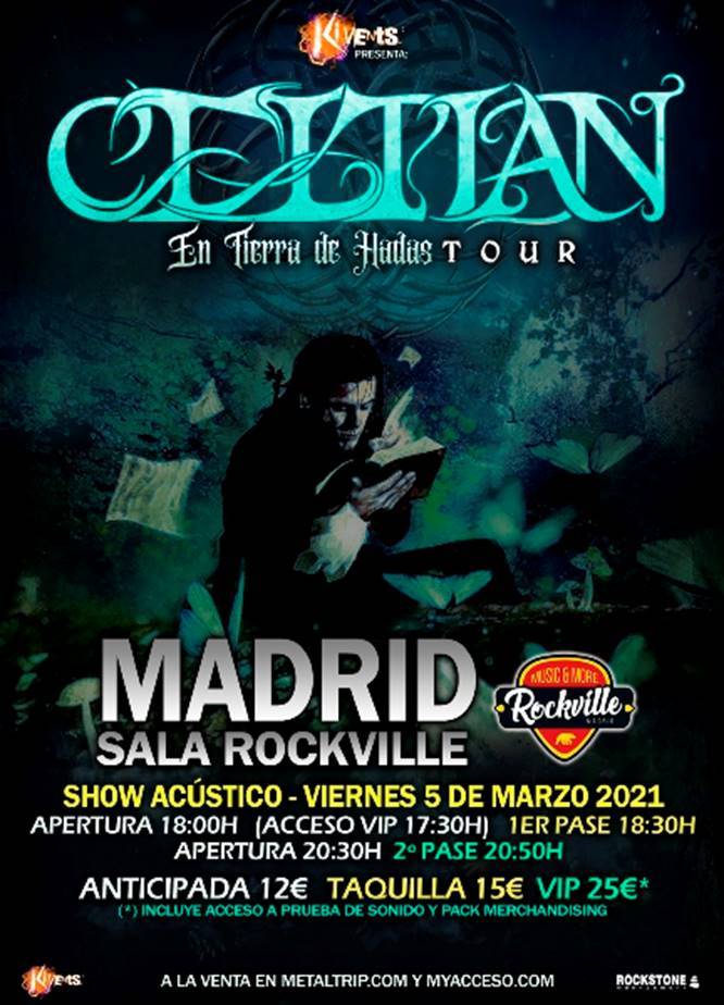 Celtian, doble sesión de concierto el viernes 5 de marzo en Sala Rockville de Madrid