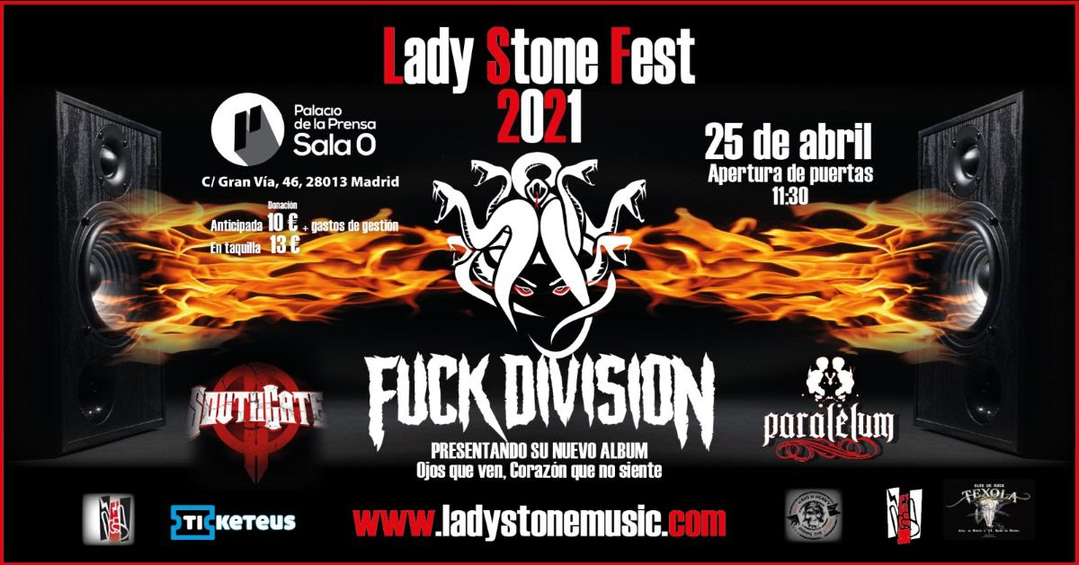 Cambios en el Lady Stone Fest: Entra FUCK DIVISION por RIVER CROW