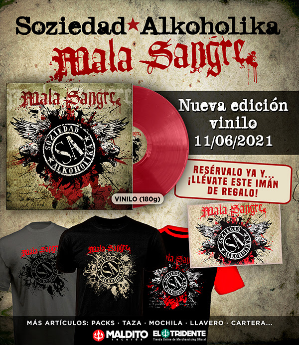 SOZIEDAD ALKOHOLIKA: Edita su álbum ‘Mala Sangre’ en un exclusivo formato vinilo