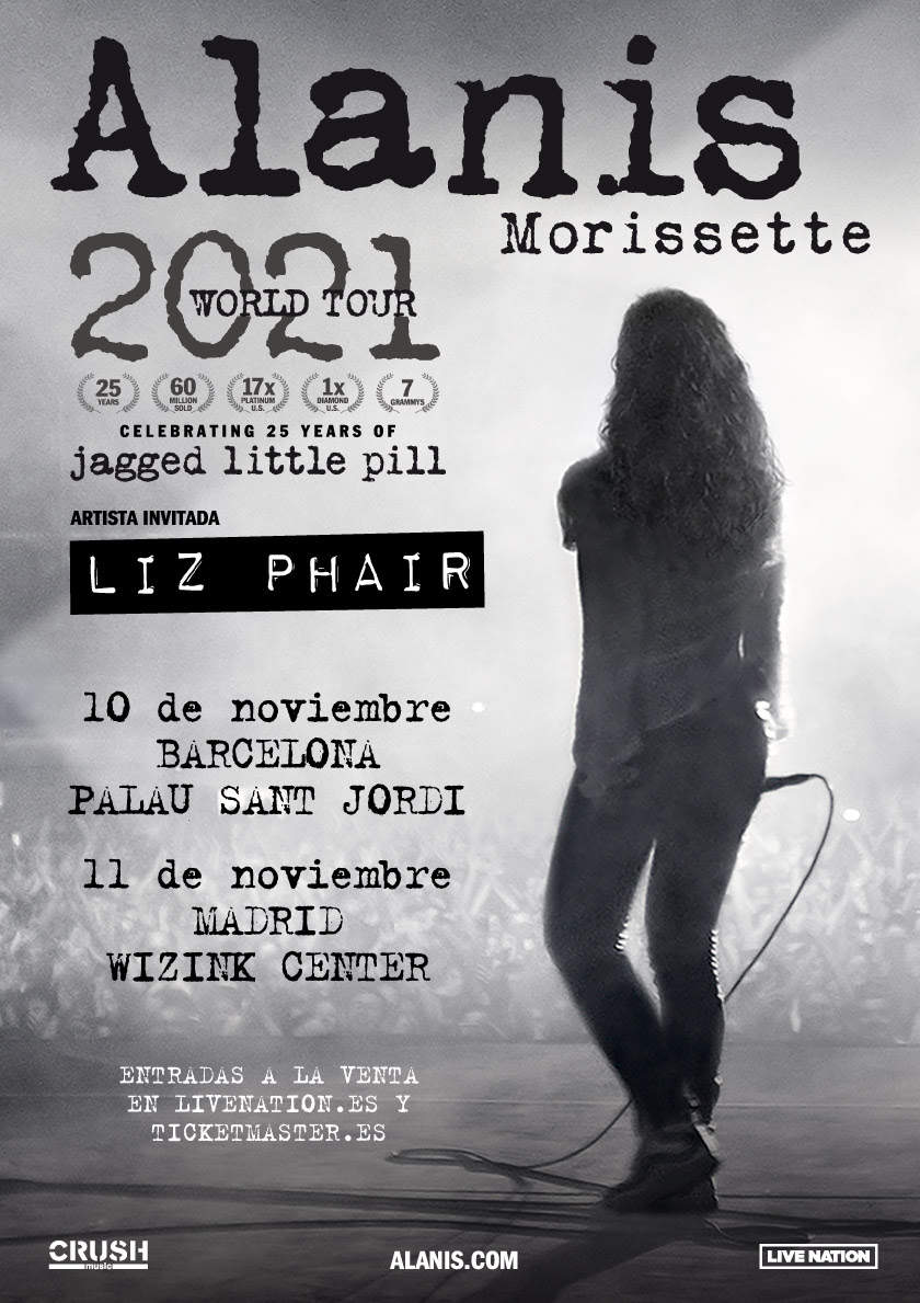 Alanis Morrissette anuncia dos fechas en España en noviembre