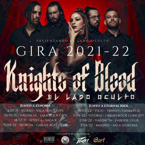 Knights of Blood: Presentan las fechas de su gira 2021-22 y nuevo video lyric