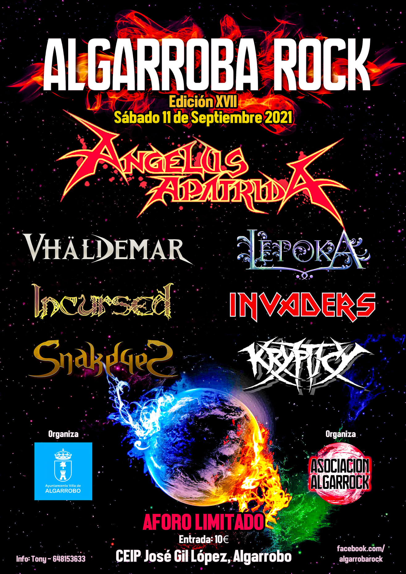 XVII Algarroba Rock presenta los horarios