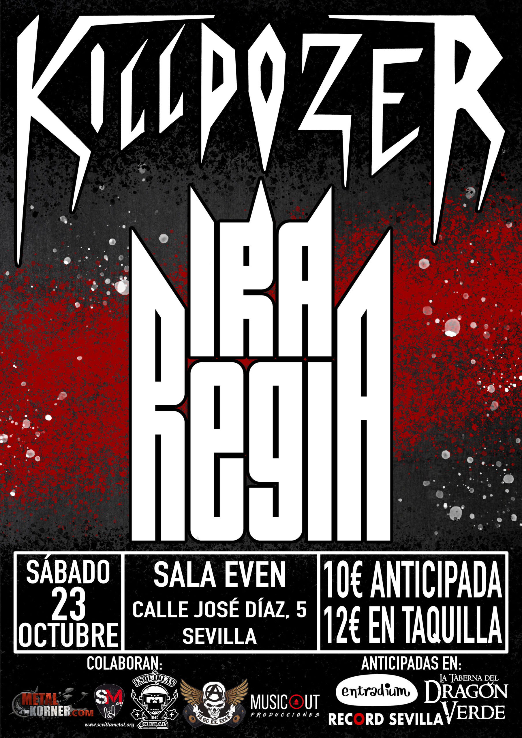 Ira Regia + Killdozer en Sevilla el próximo sábado 23 de octubre
