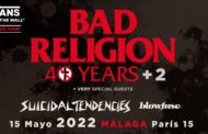 Bad Religion vuelven a España en 2022 con su gira «40 Years + 2»
