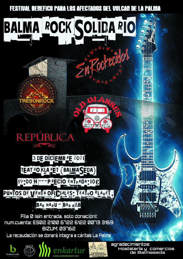 Festival Solidario Balma Rock – 3 de diciembre en Balmaseda