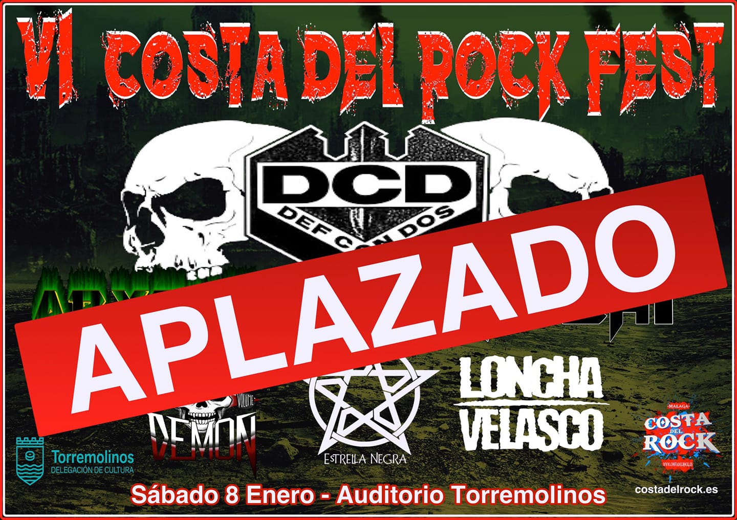 VI Costa Del Rock Fest anunica su aplazamiento