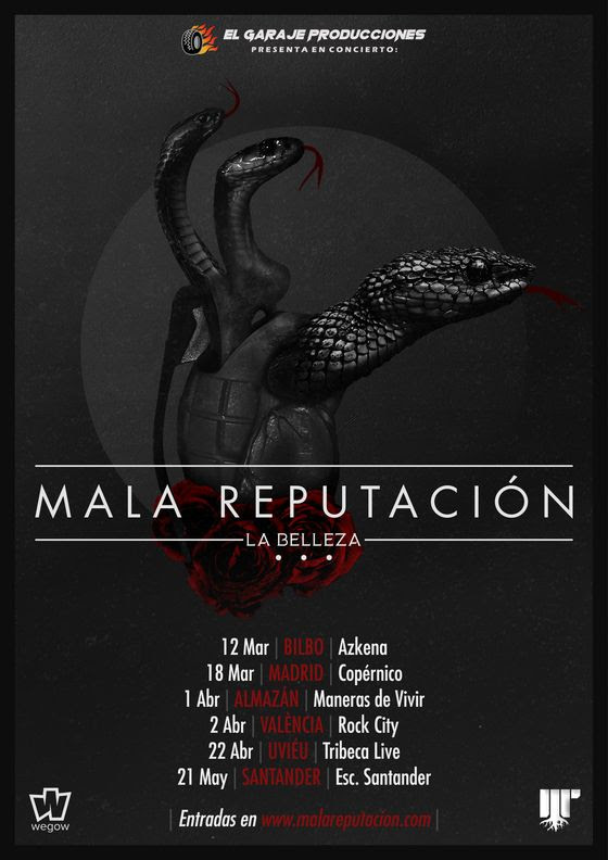 Mala Reputación – Primeras fechas de su gira La Belleza 2022
