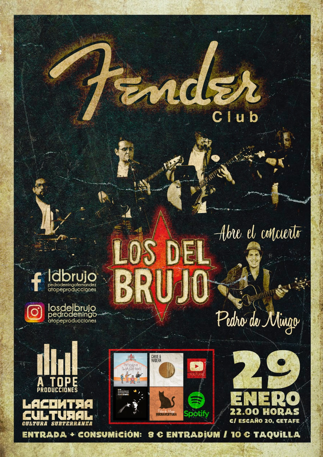 Los del Brujo estarán el 29 de enero en la Sala Fender de Getafe