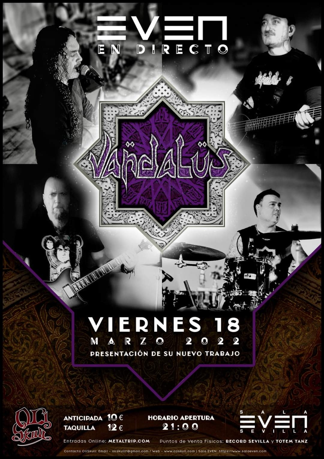 Vändalus estarán tocando el 18 de marzo en Sevilla