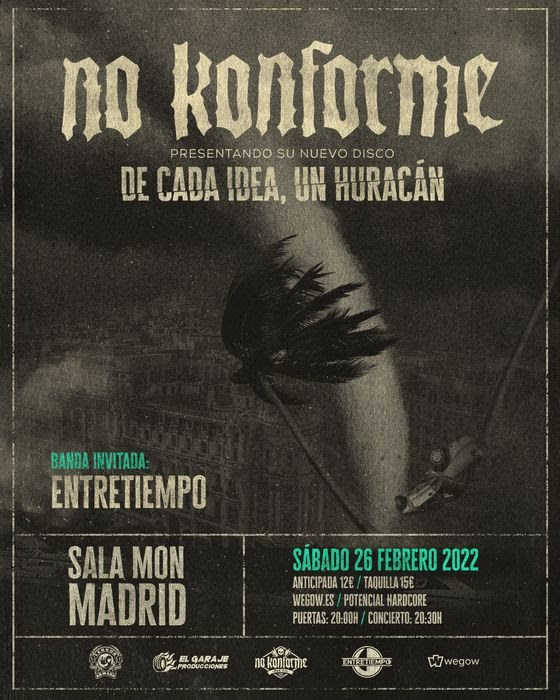No Konforme este Sábado en Madrid presentando ‘De cada idea, un huracán’
