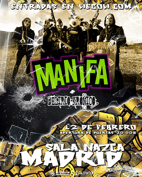 MANIFA: En directo en Madrid el próximo 12 de Febrero + Próximo Conciertos