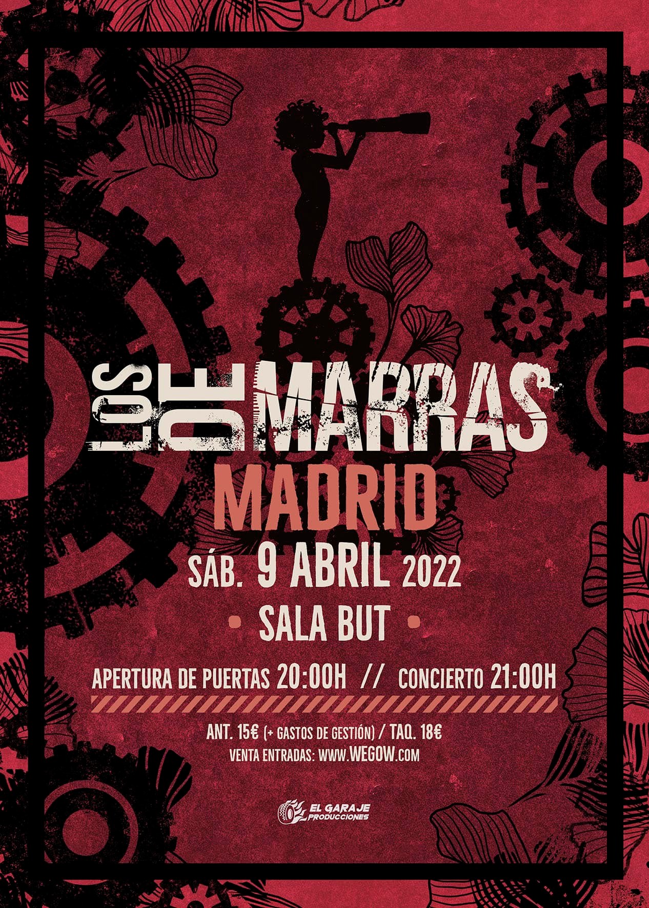 Los de Marras estarán actuando en Madrid el 9 de abril