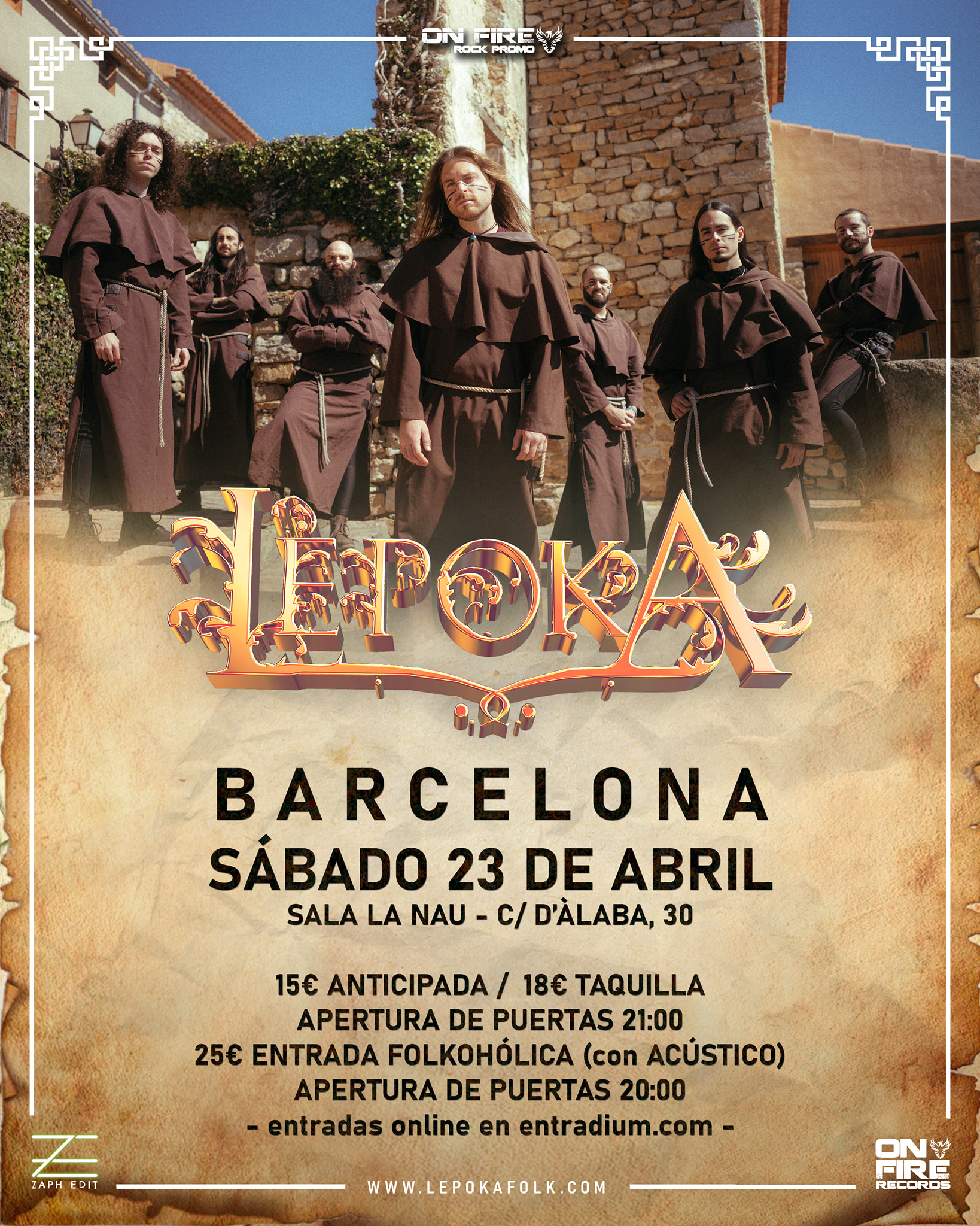 Lépoka estará actuando mañana 23 de abril en Barcelona