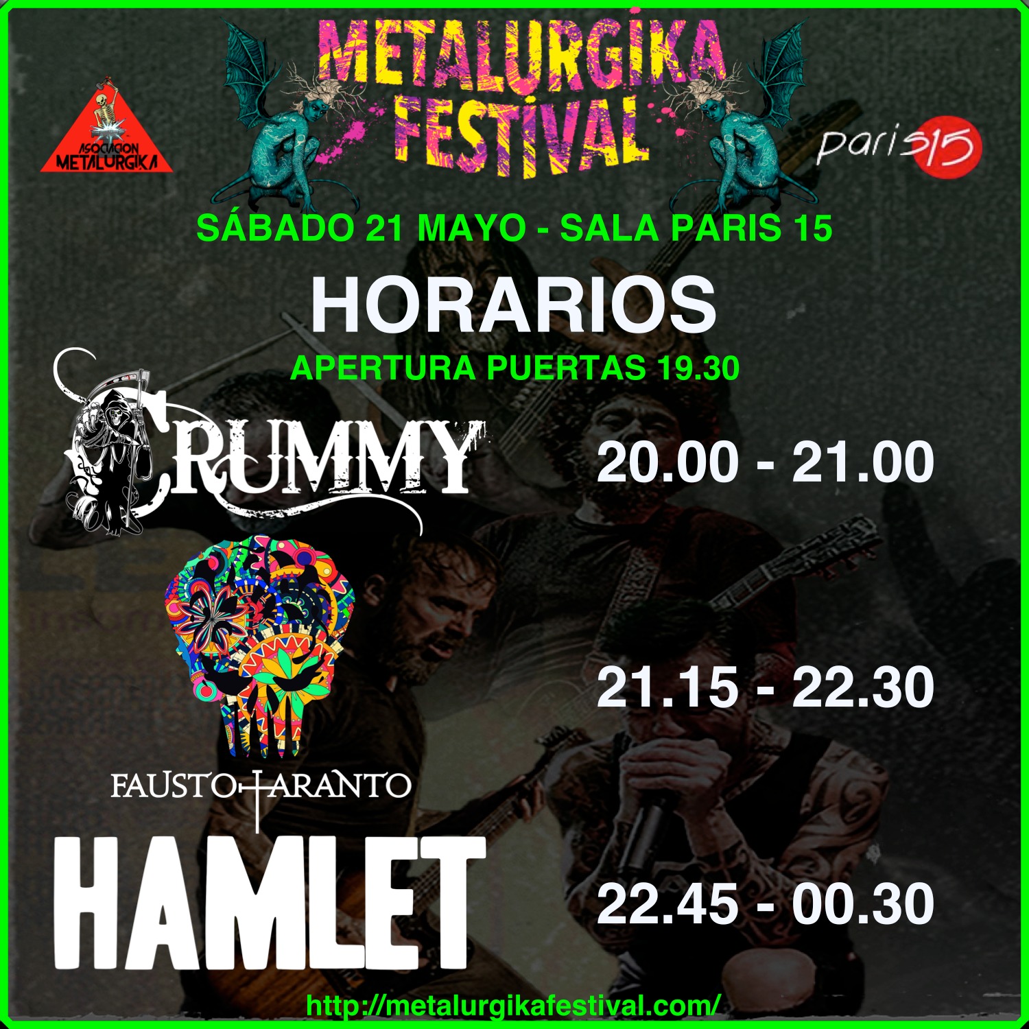 Metalurgika Festival confirma los horarios de su primera edición este sábado