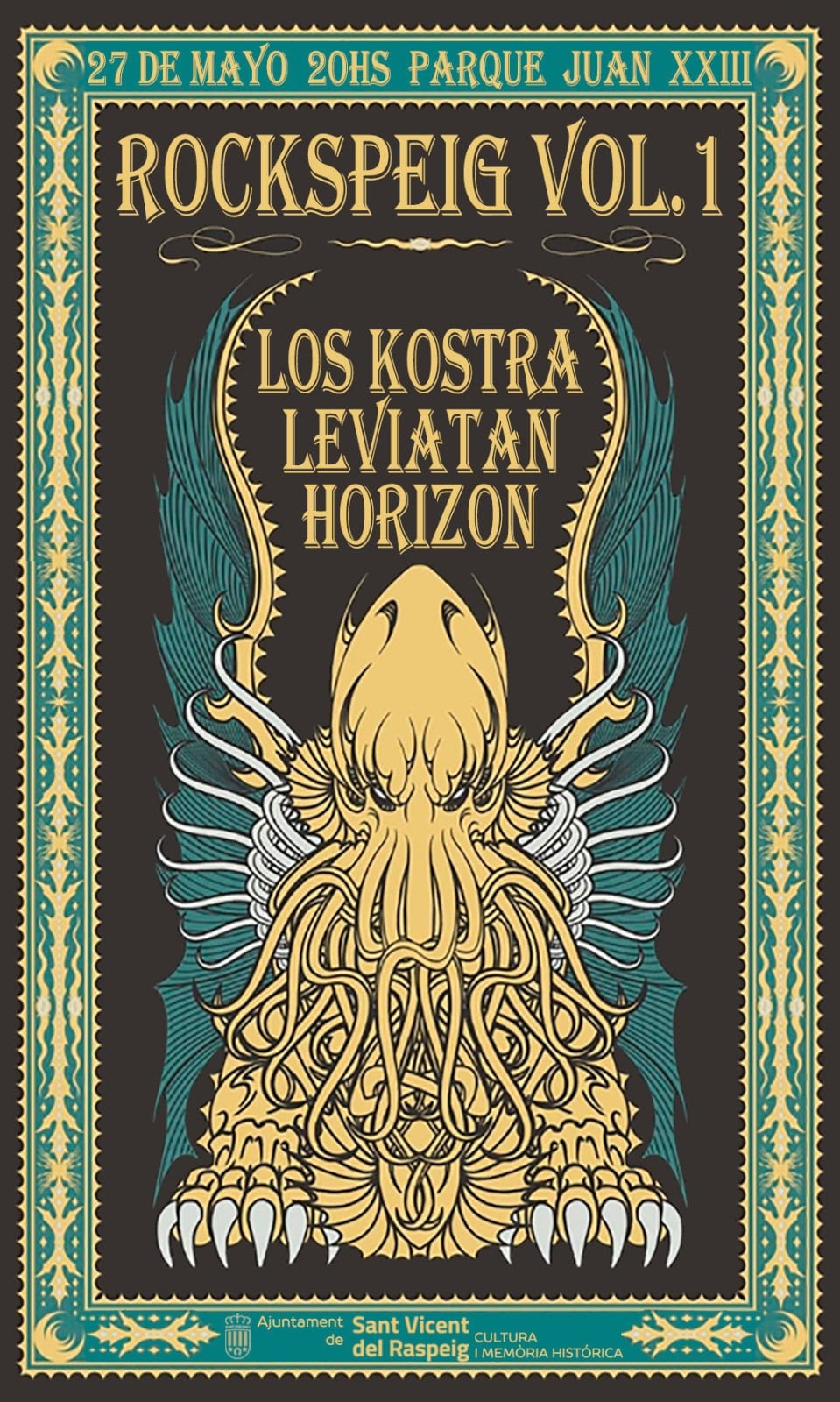 Leviatán estarán actuando en Rockspeig Vol 1 el 27 de mayo