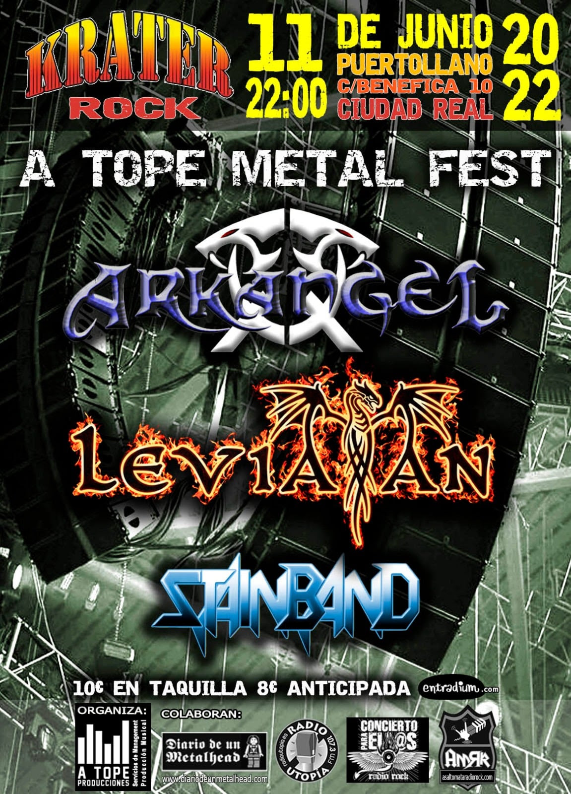 A Tope Metal Fest el 11 de junio en Puertollano (Ciudad Real)