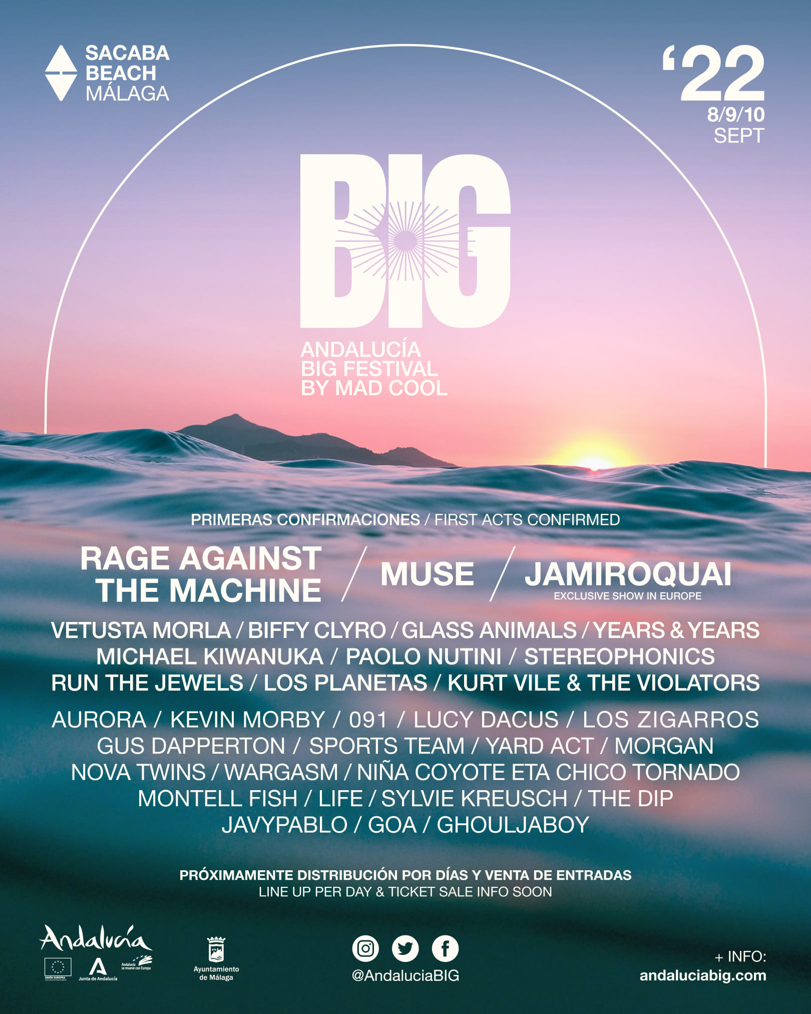Rage Against The Machine cancela su concierto en Andalucía Big Festival