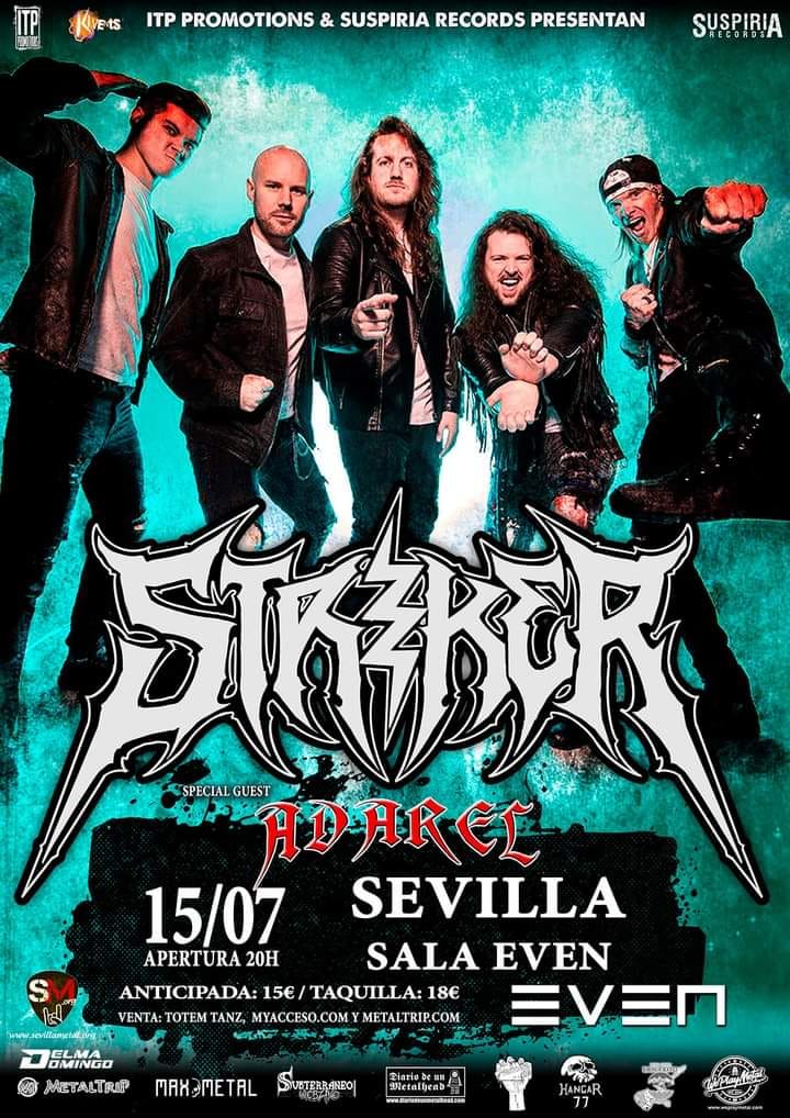 Los canadienses Striker estarán actuando en Sevilla el 15 de julio