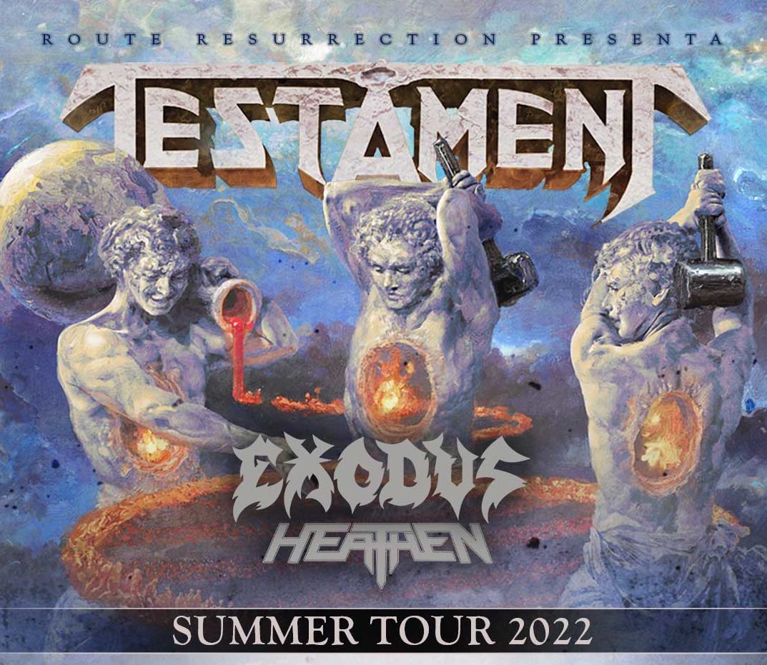 Route RF 2022 traen a España a Testament + Exodus + Heathen el próximo verano