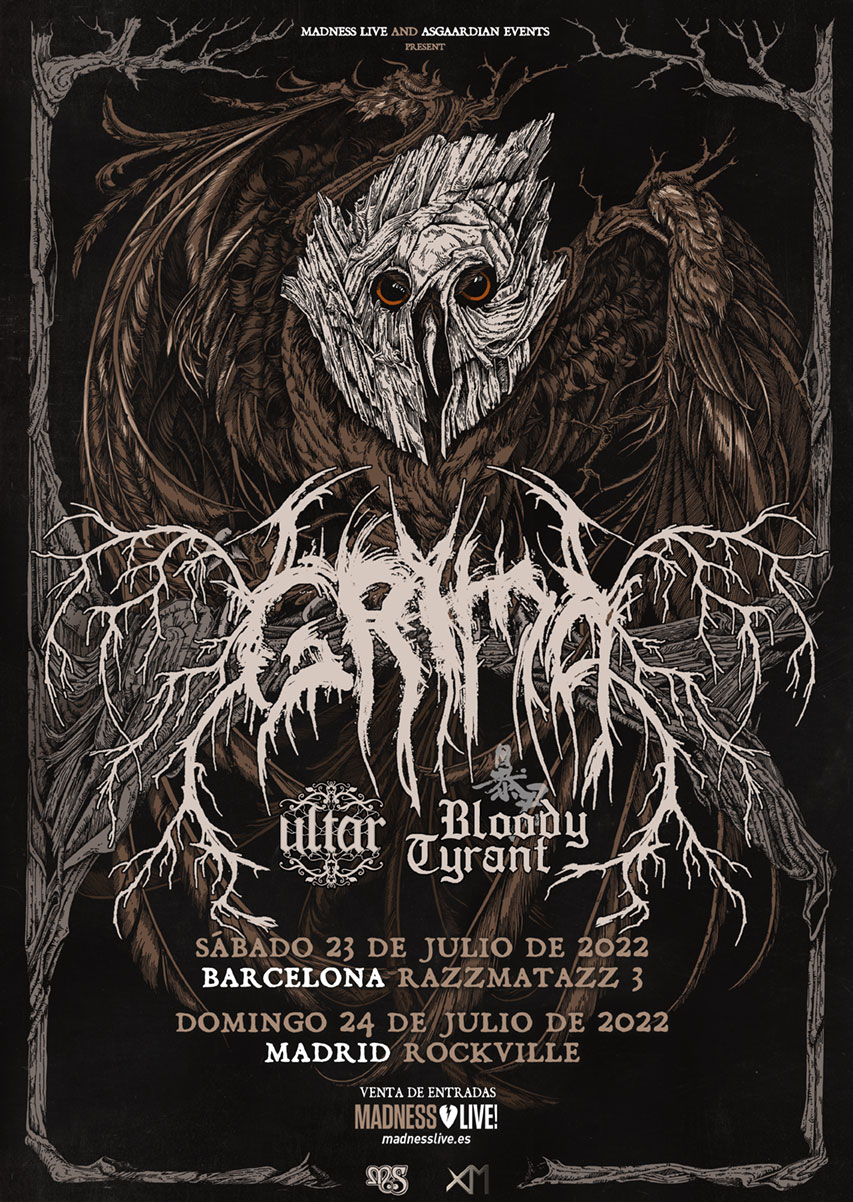 Grima + Ultar + Bloody Tyrant de gira por España en el mes de julio