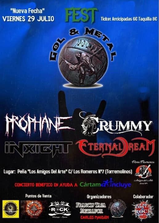 Presentamos Gol & Metal Fest, el 29 de julio en Torremolinos