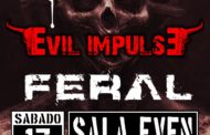 Kathew + Evil Impulse + Feral el 17 de septiembre en la sala Even de Sevilla