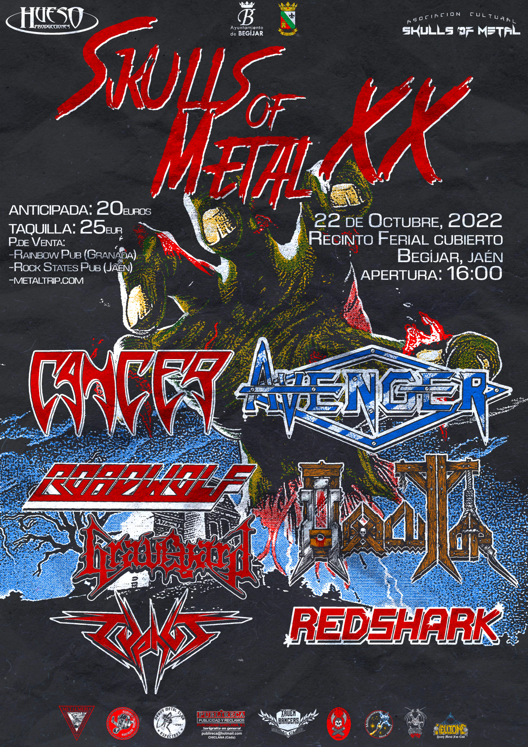 Skulls Of Metal anuncia el cartel completo de su XX edición