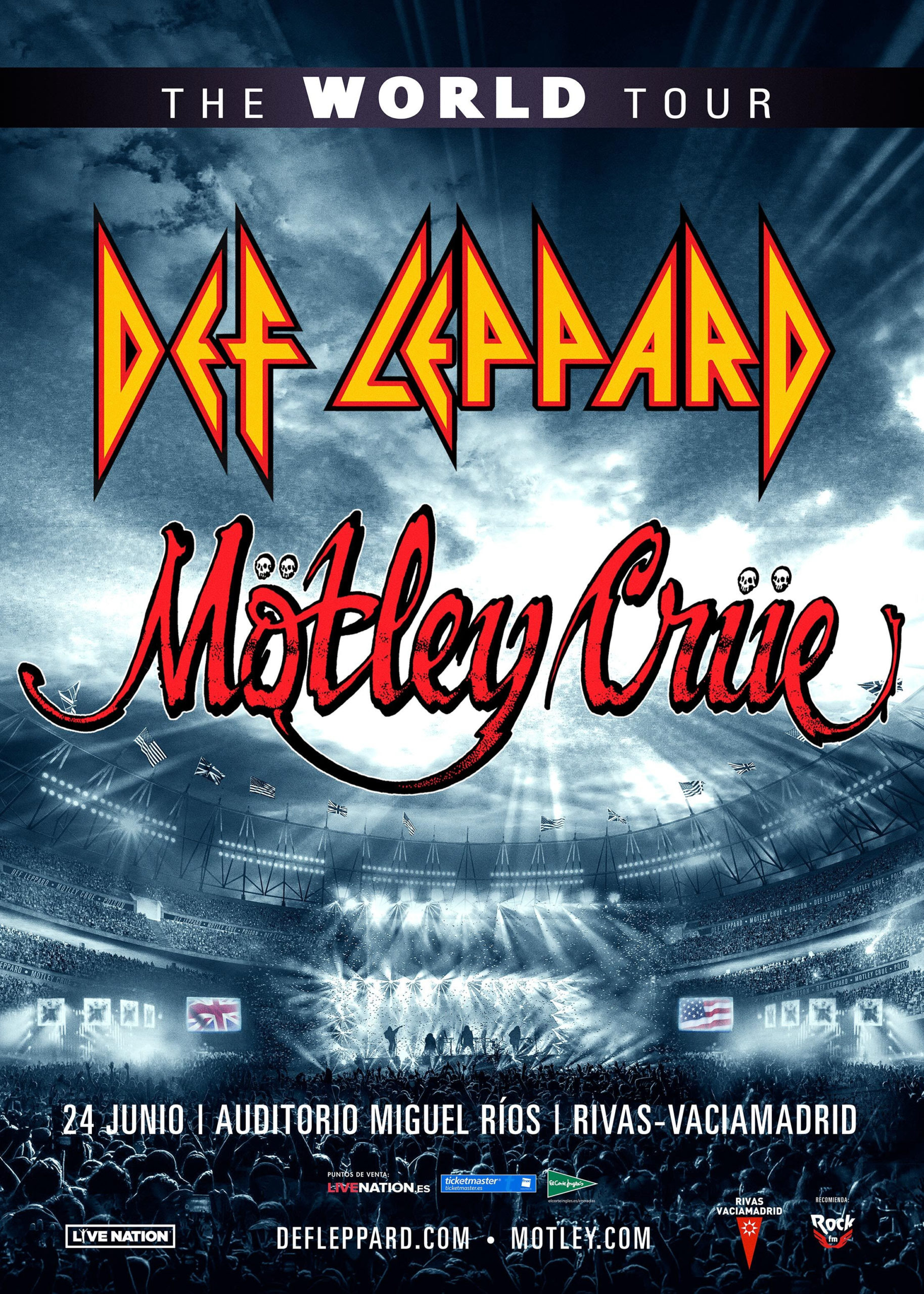 Def Leppard y Mötley Crüe anuncian fecha en España en 2023