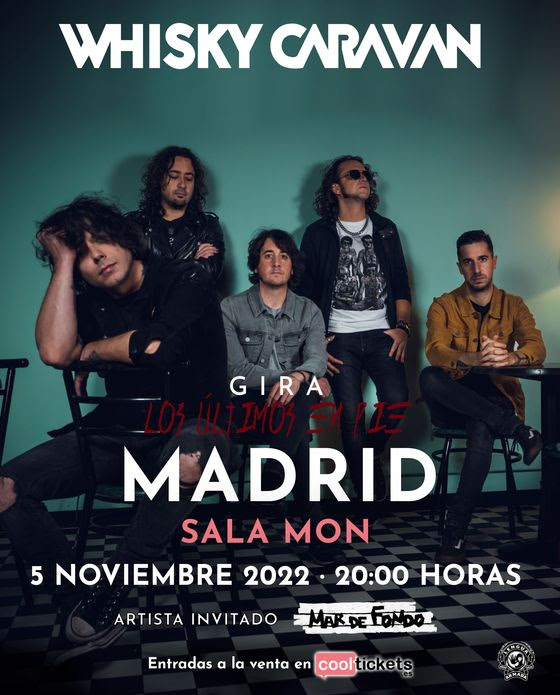 Whisky Caravan estarán actuando en Madrid el 5 de noviembre