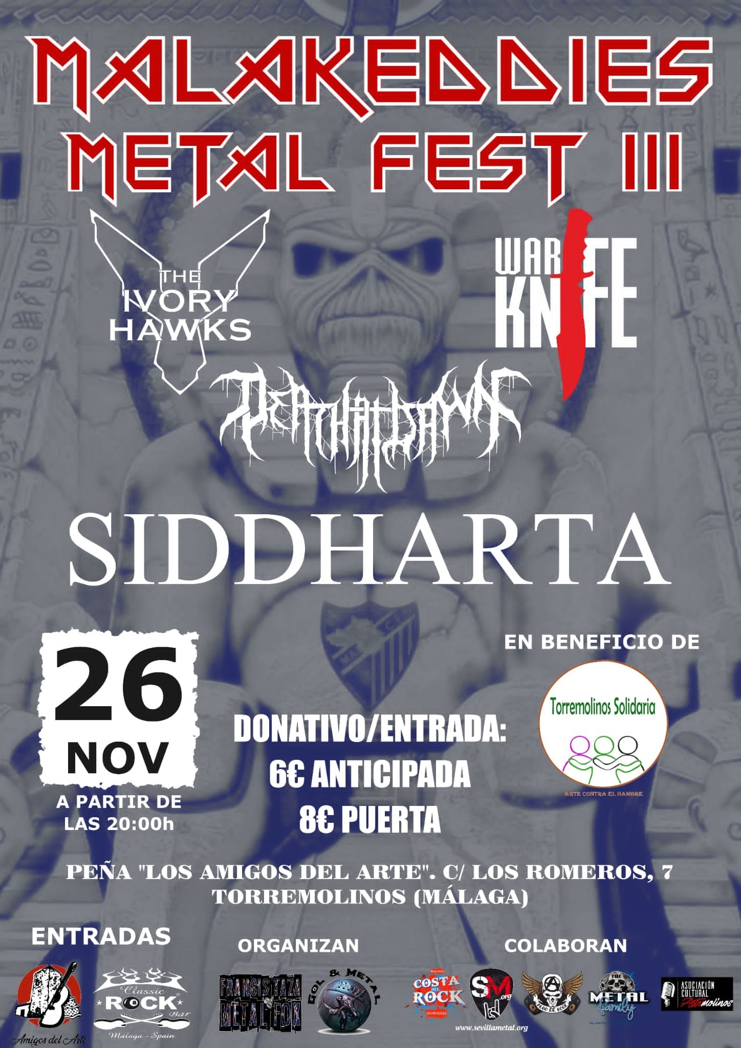 Malakeddies Metal Fest III el 26 de noviembre en Torremolinos