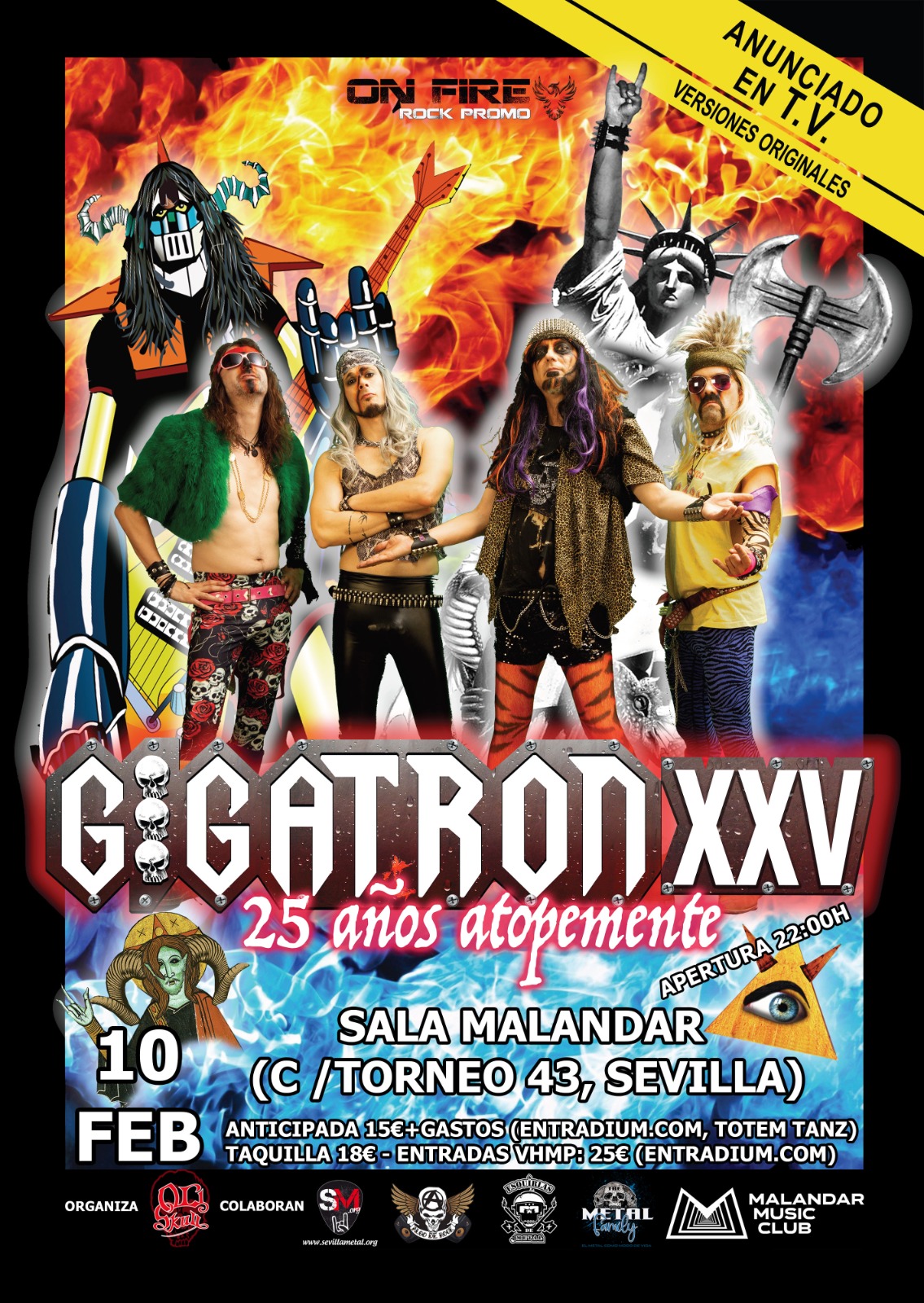 Gigatron estarán celebrando su XXV Aniversario en Sevilla el 10 de febrero