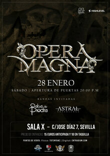 Opera Magna + Balsa De Piedra + Astral Experience el 28 de enero en Sevilla