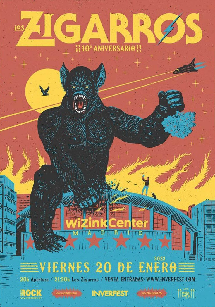 Los Zigarros en el Wizink Center Madrid – Concierto 10º Aniversario y Fin de Gira