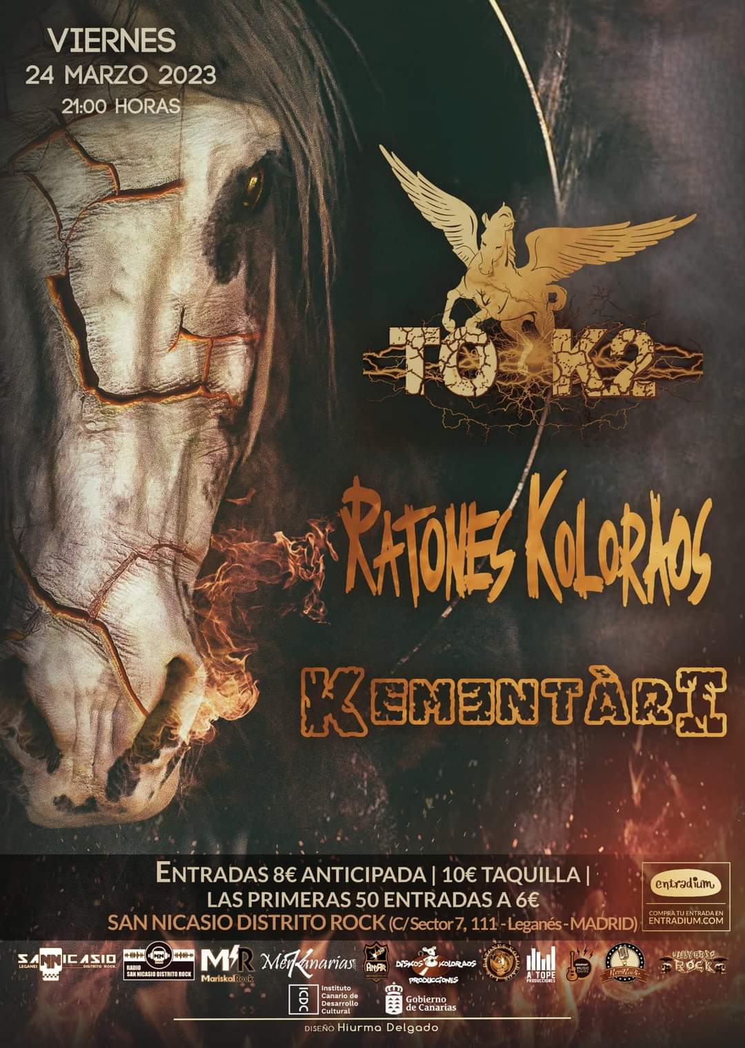 Ratones Koloraos + Tok2 + Kementari estarán actuando el 24 de marzo en Leganés (Madrid)