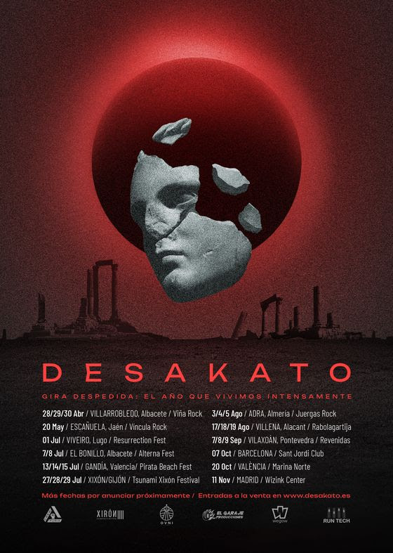 Desakato presenta un avance de las fechas de su gira despedida