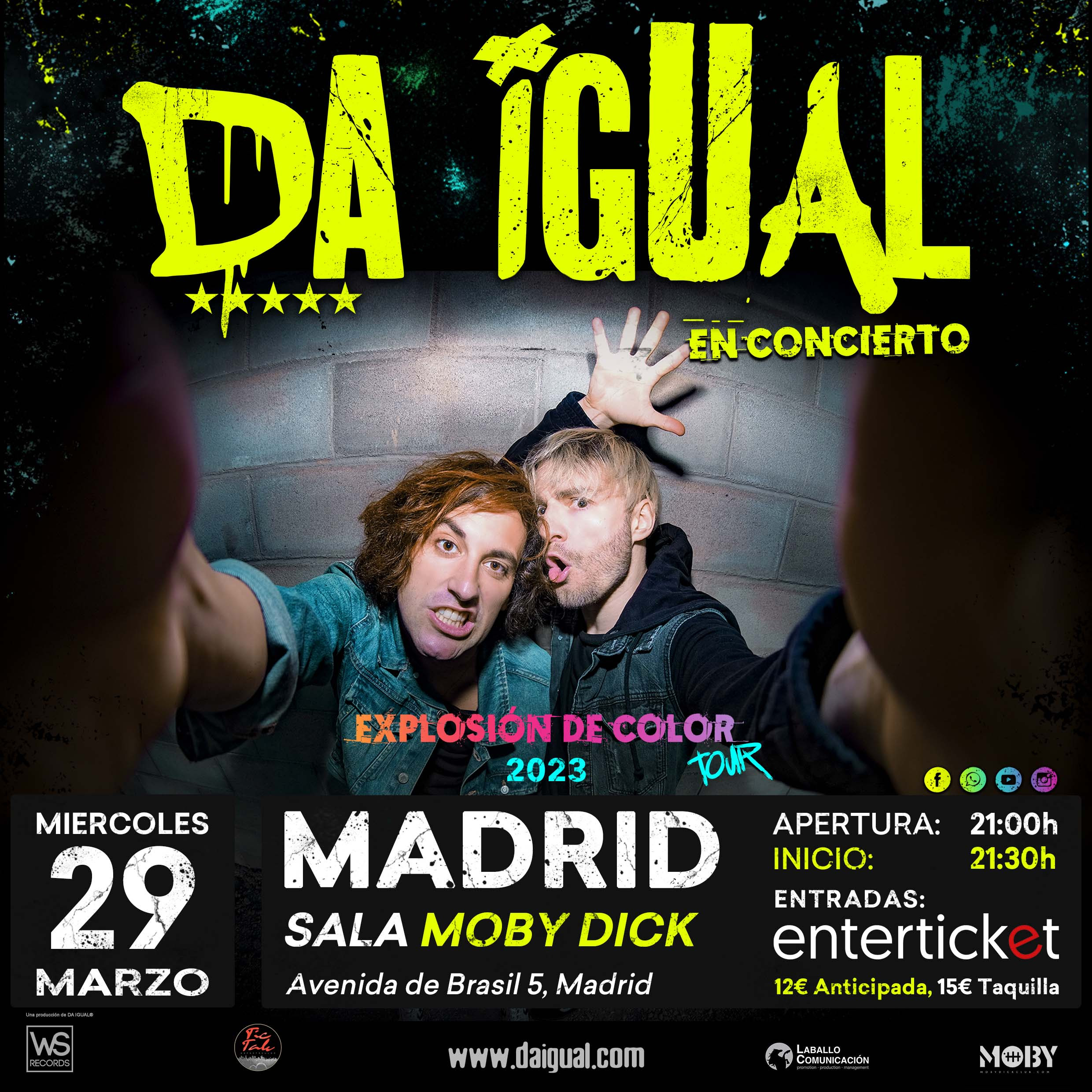 Da Igual presentarán su nuevo disco “Explosión de Color” el 29 de marzo en Madrid