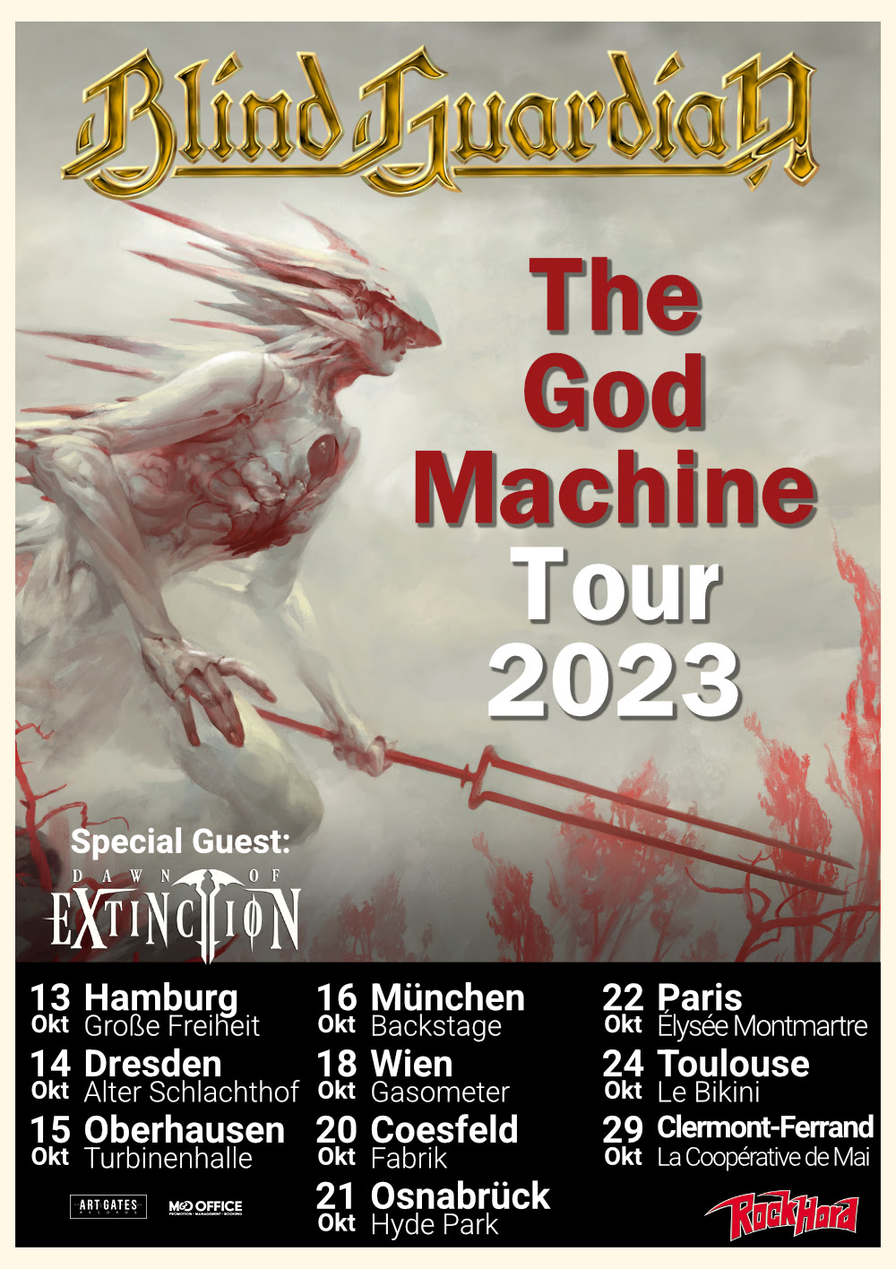 Dawn Of Extinction estarán de gira por Europa junto a Blind Guardian
