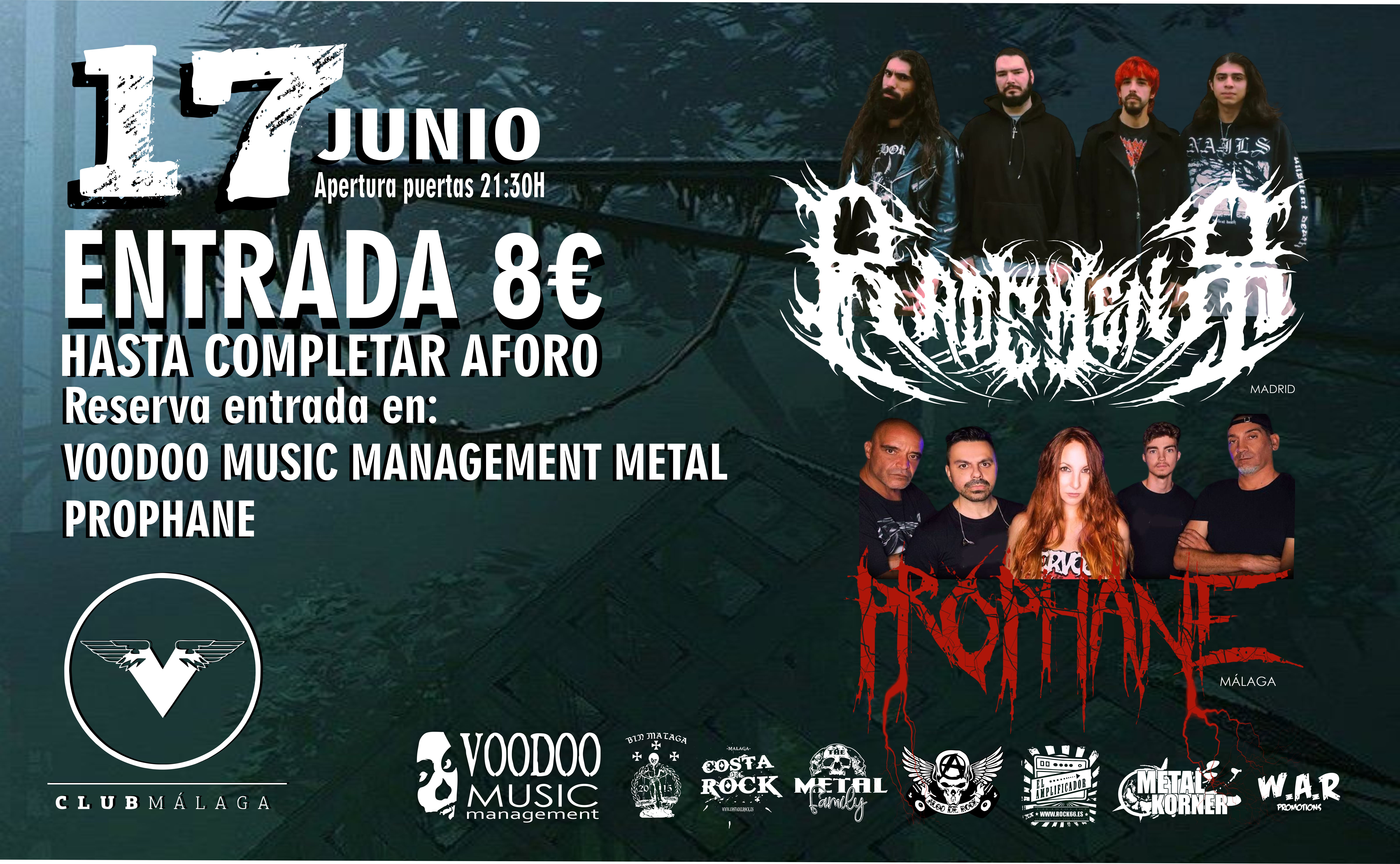 Radement + Prophane – el 17 de junio en Velvet Club de Málaga