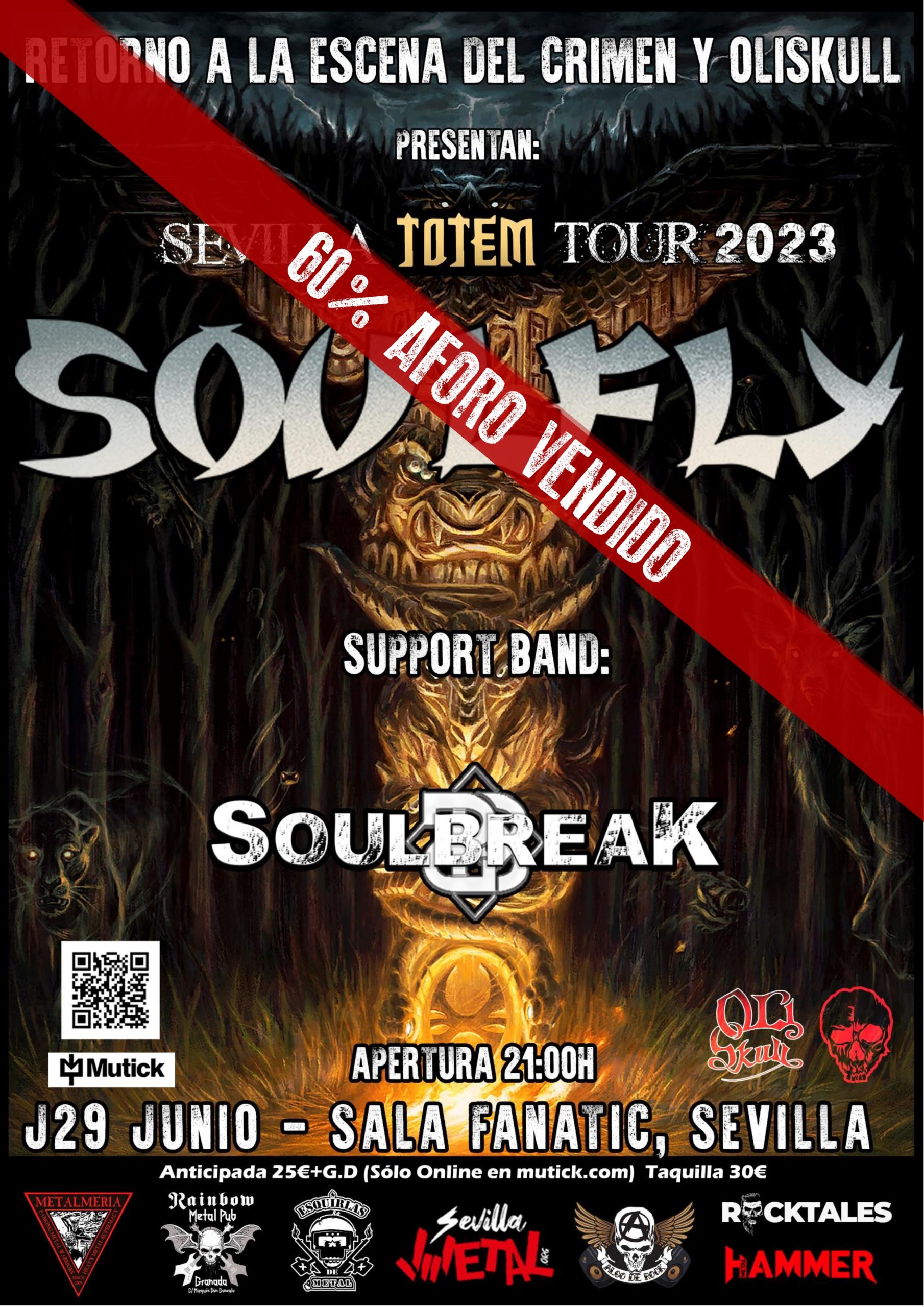 Soulfly: 60% de entradas vendidas para su concierto en Sevilla el 29 de junio