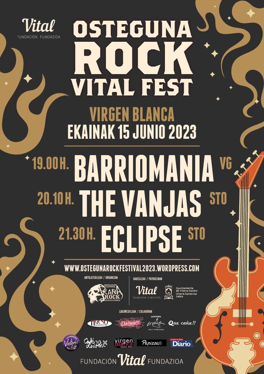‘Osteguna Rock Vital Fest’ presenta el cartel encabezado por Eclipse