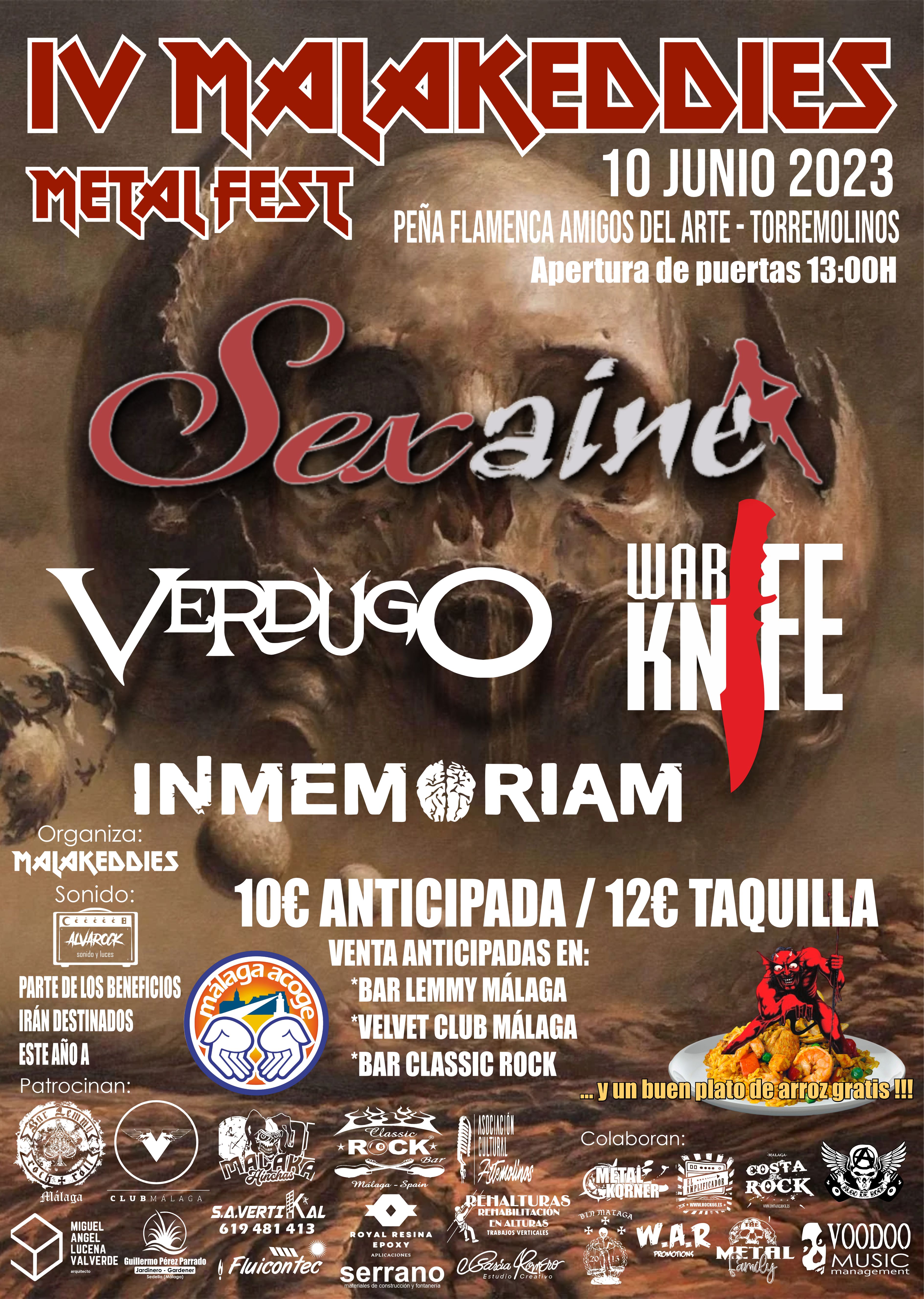 IV Malakeddies Metal Fest – 10 de junio en Torremolinos (Málaga)