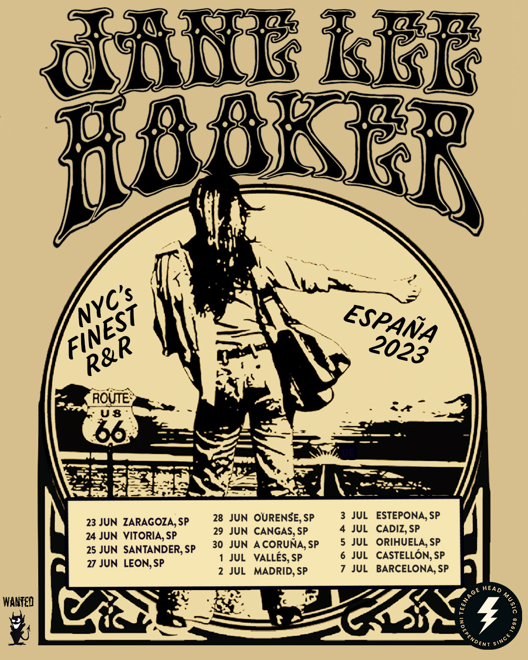 Jane Lee Hooker – Gira española en junio