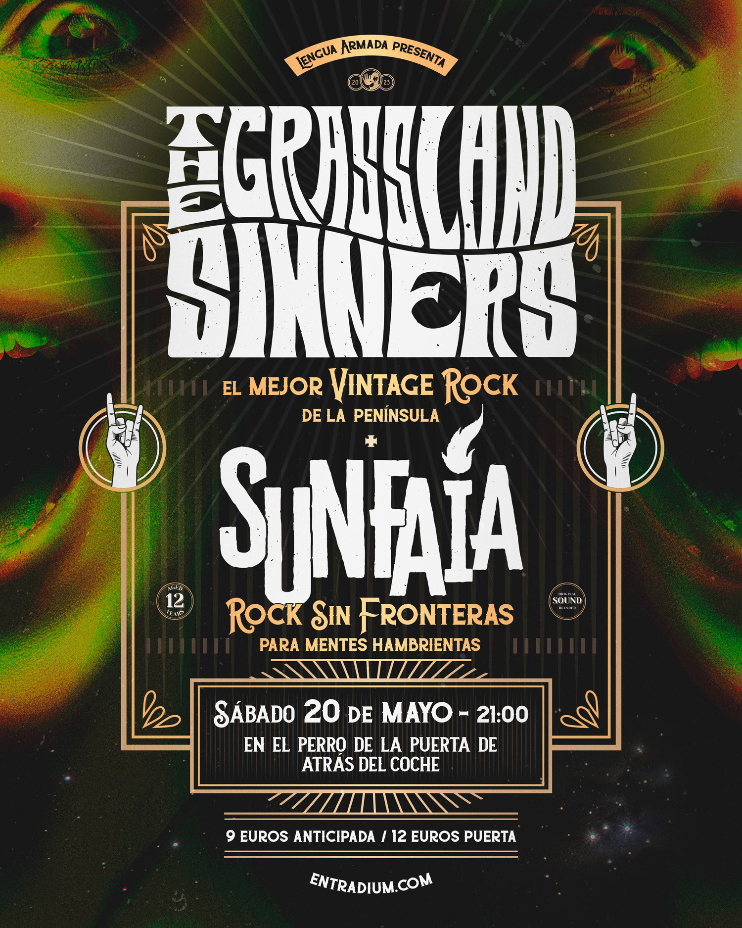 The Grassland Sinners + Sunfaia estarán actuando en Madrid el 20 de mayo