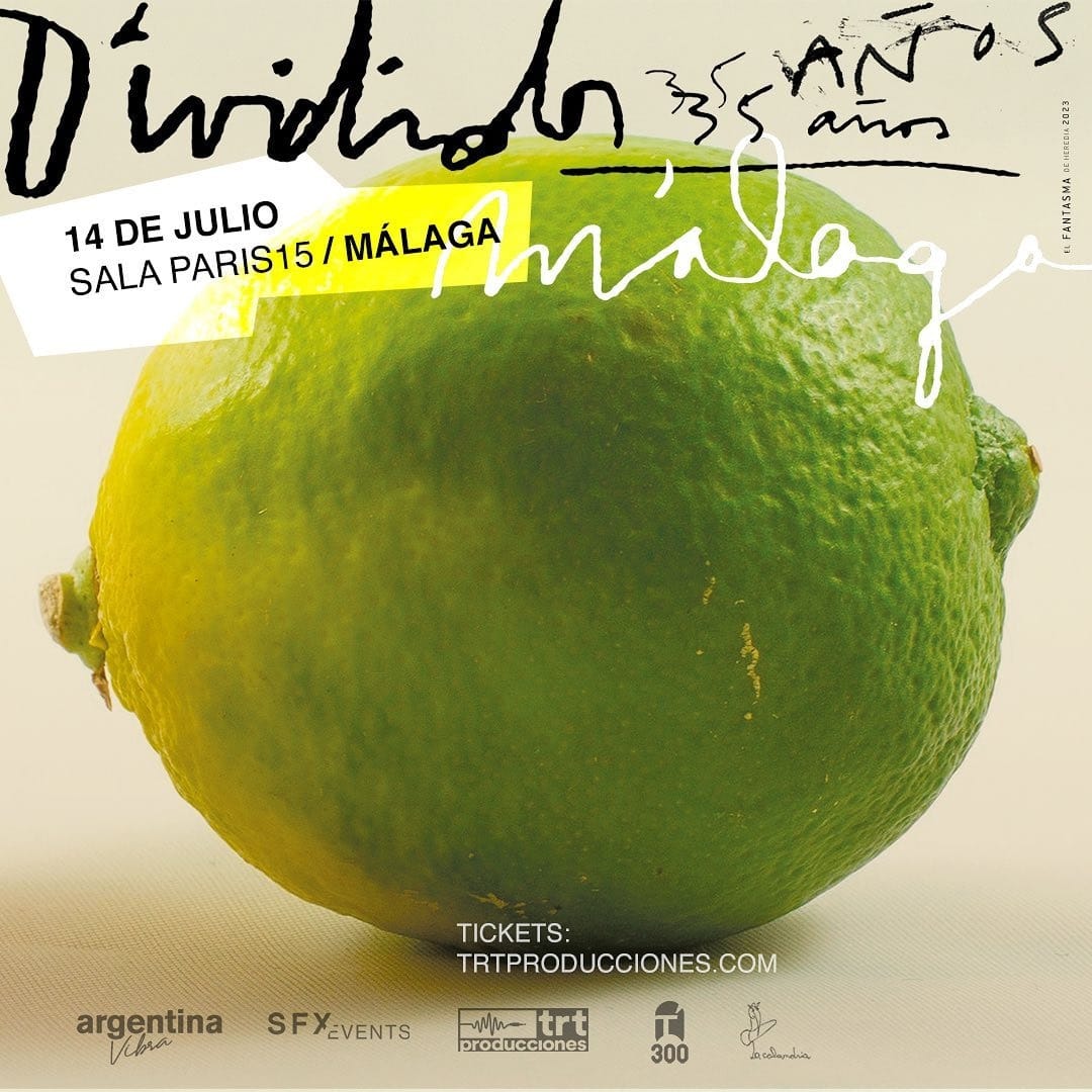 Divididos estarán actuando mañana 14 de julio en la sala París 15 de Málaga