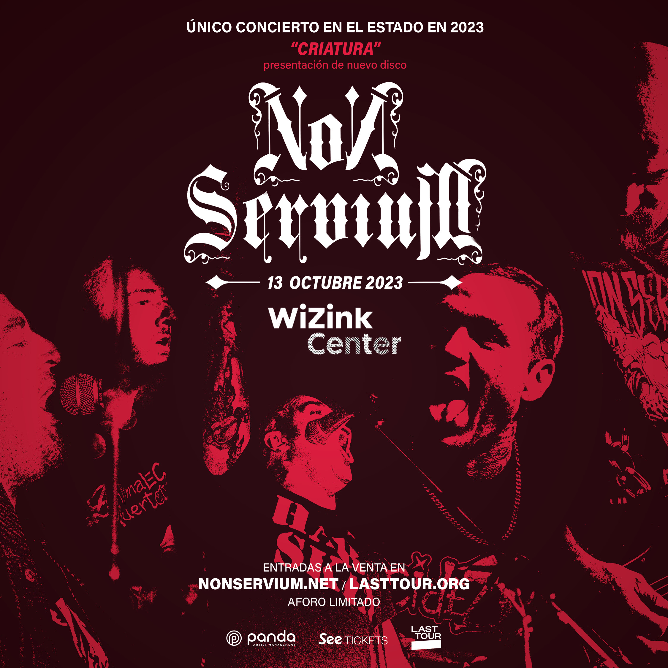 Non Servium en el Wizink Center (Madrid) el 13 de octubre