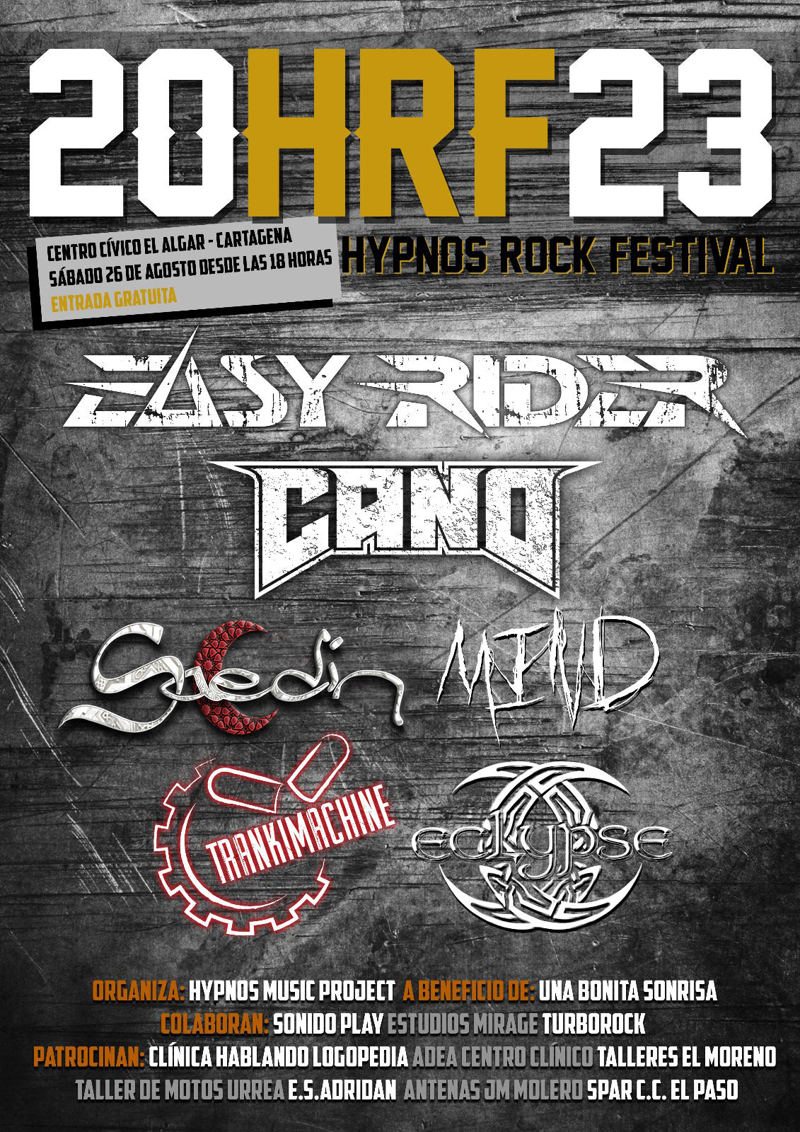 Hypnos Rock – El 26 de agosto el El Algar (Cartagena)